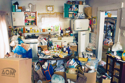 Hoarding - the kitchen of a hoarder